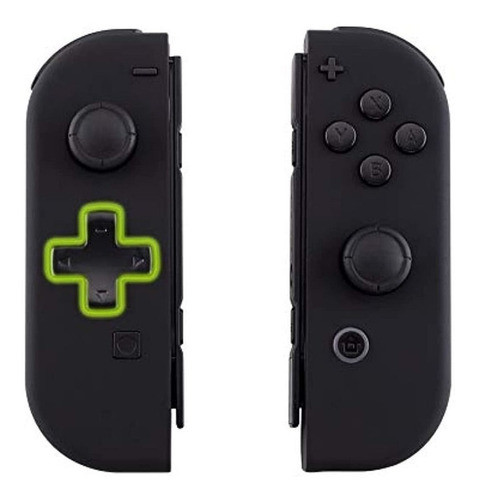 Carcasa Del Controlador De Mano Joycon Negro De Tacto Suave 0